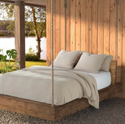 Plain natural Muslin duvet cover 100% cotton muslin